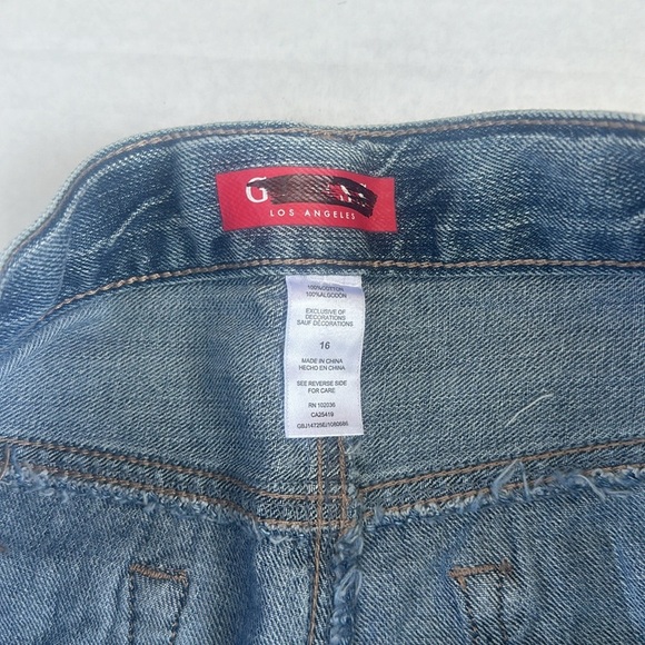 New GUESS BOYS DESTROYED SHORT SZ 16 - Picture 3 of 5